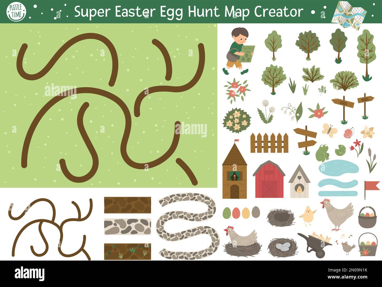 Easter egg hunt map creator. Set of flat cartoon elements for constructing spring activity. Vector garden clip art with seamless brushes for paths Stock Vector Image & Art - Alamy Easter egg hunt map creator. Set of flat cartoon elements for constructing spring activity. Vector garden clip art with seamless brushes for paths Stock Vector Image & Art - Alamy