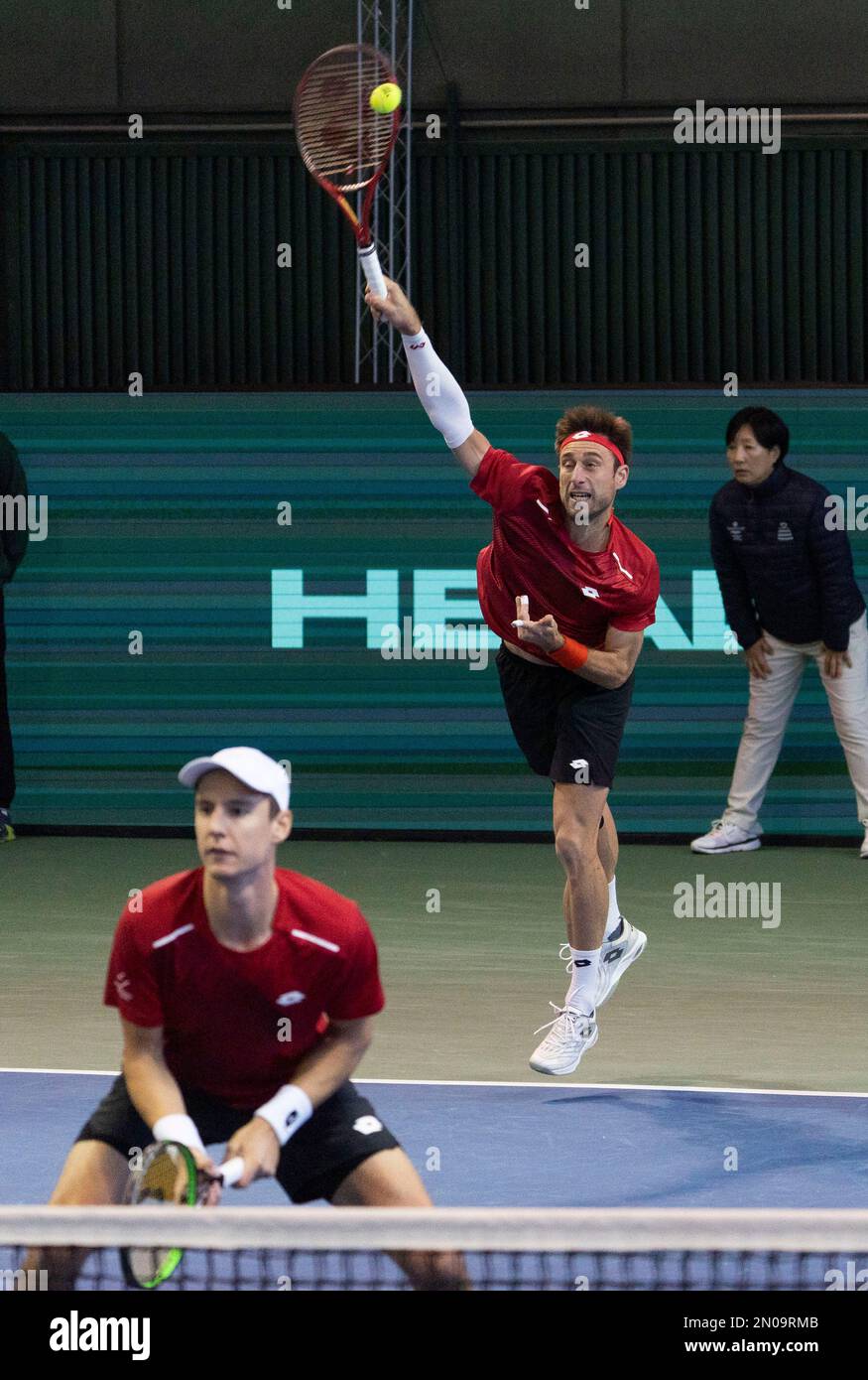 5 February 2023 Seoul, South Korea Belgian player Sander Gille and