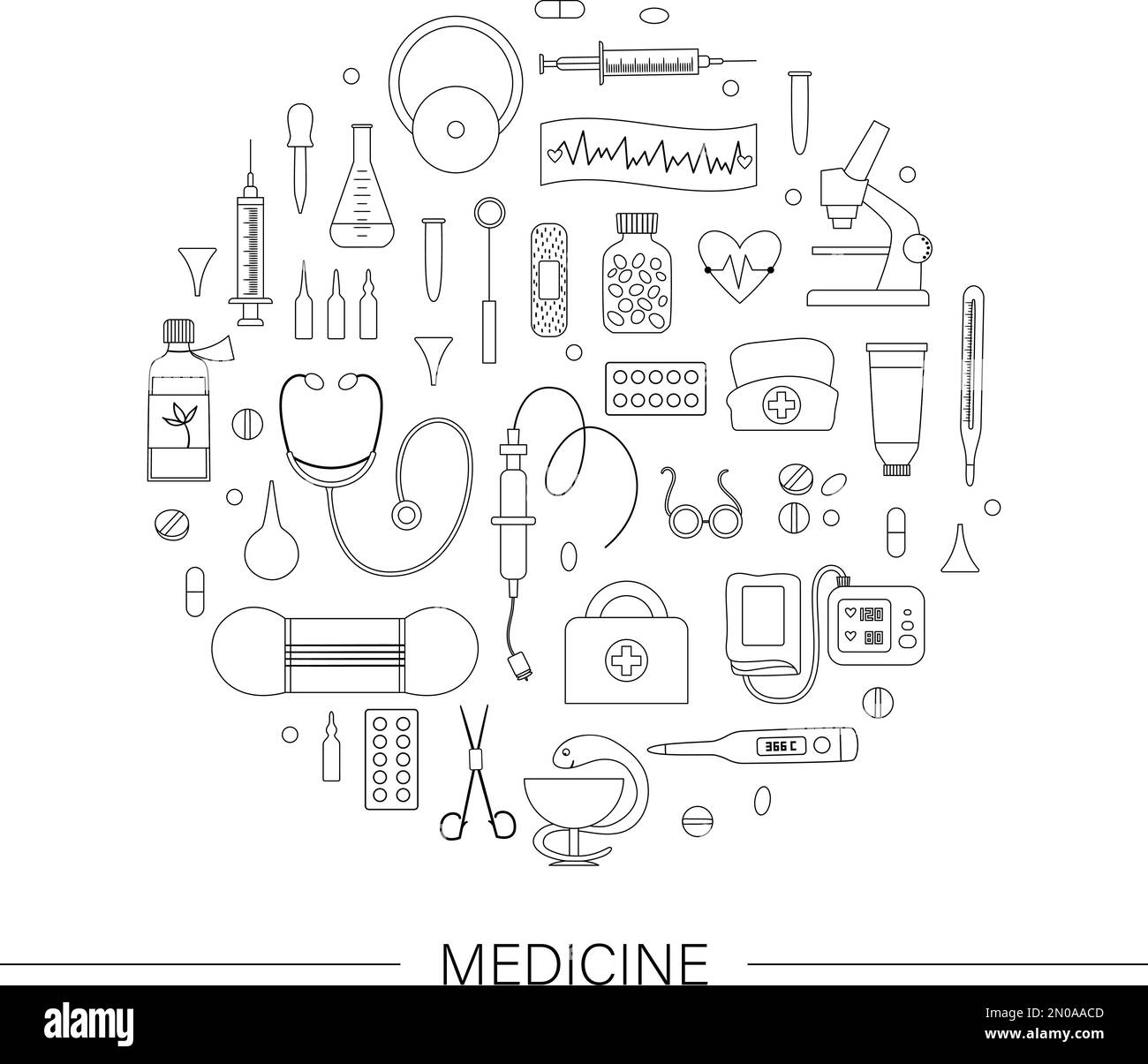 Medical tools drawing hi-res stock photography and images - Alamy