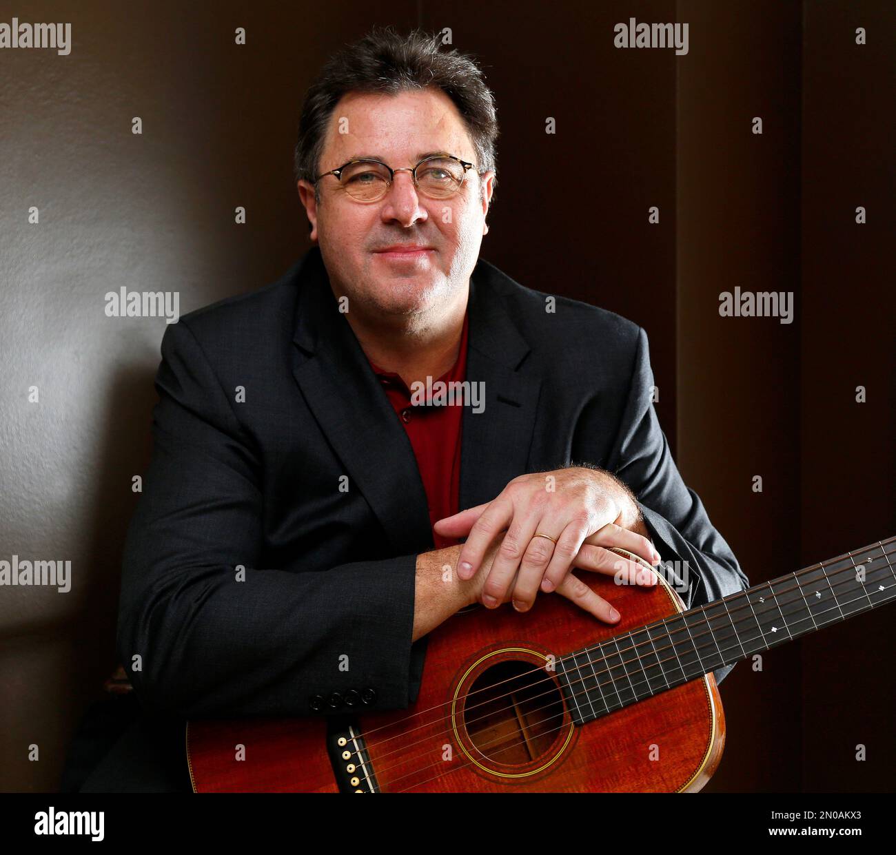 In this Feb. 1, 2016 photo, Vince Gill poses for a photo at his home in