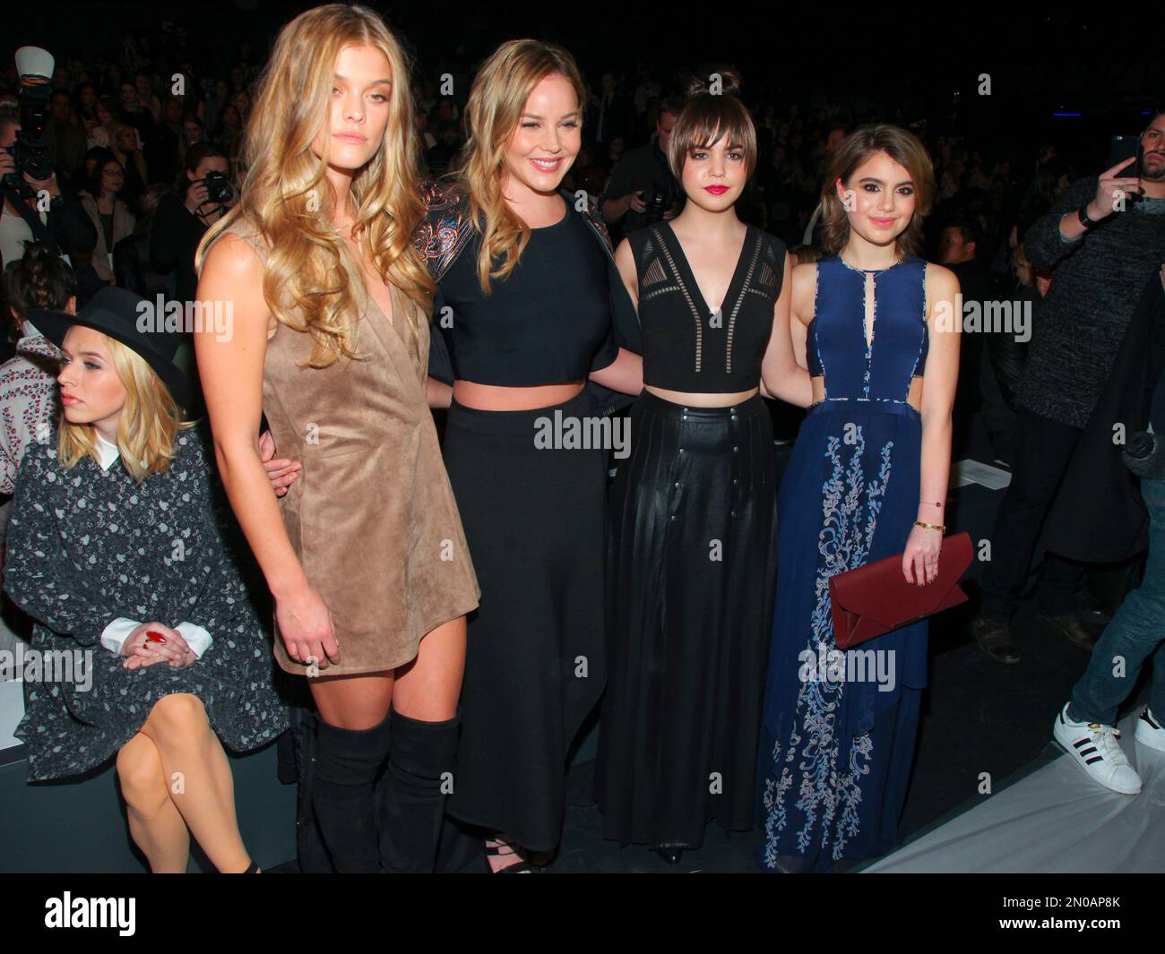 Nina Agdal, from left, Abbie Cornish, Bailee Madison and Sami Gayle ...