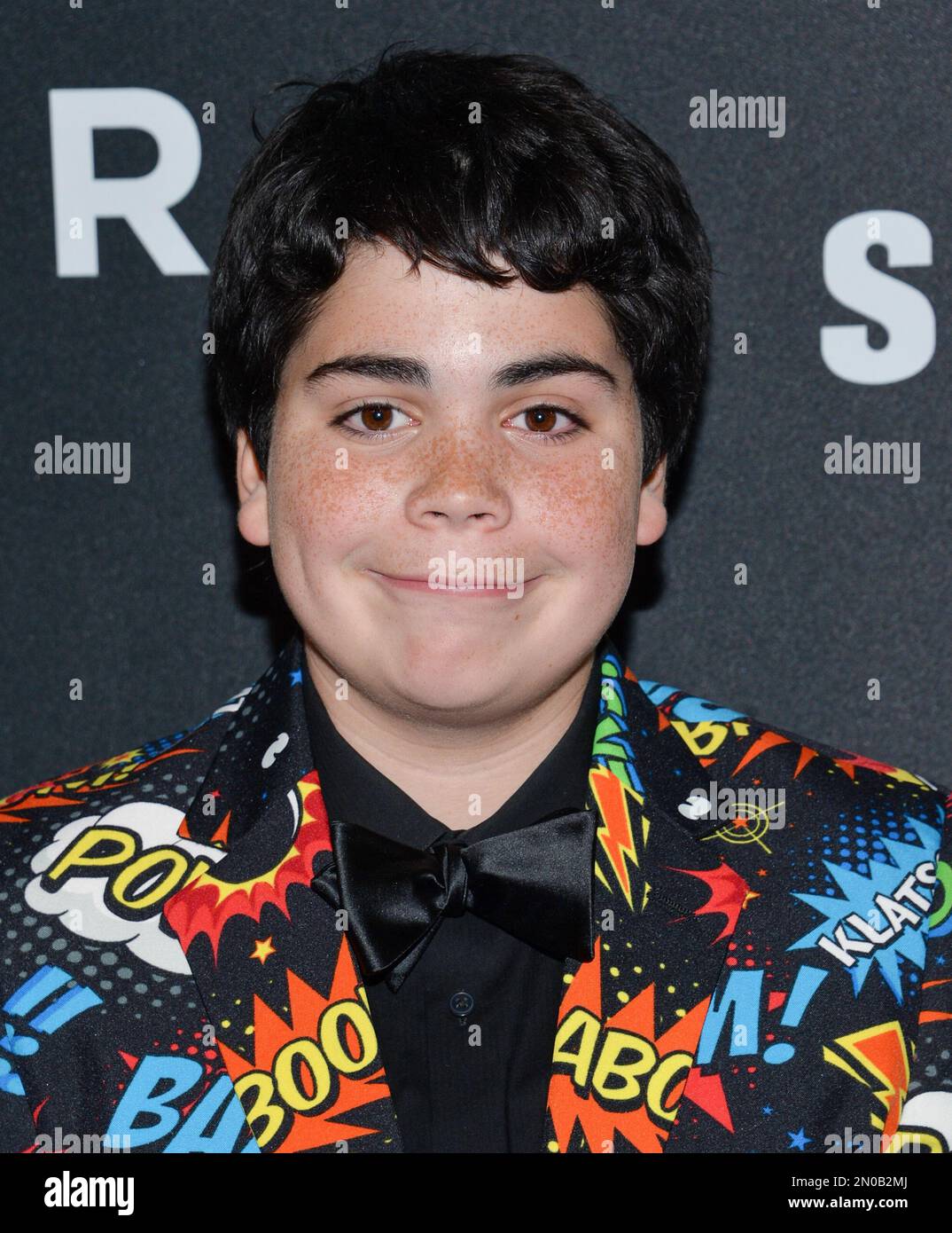 Actor Cyrus Arnold attends the world premiere of "Zoolander 2" at Alice