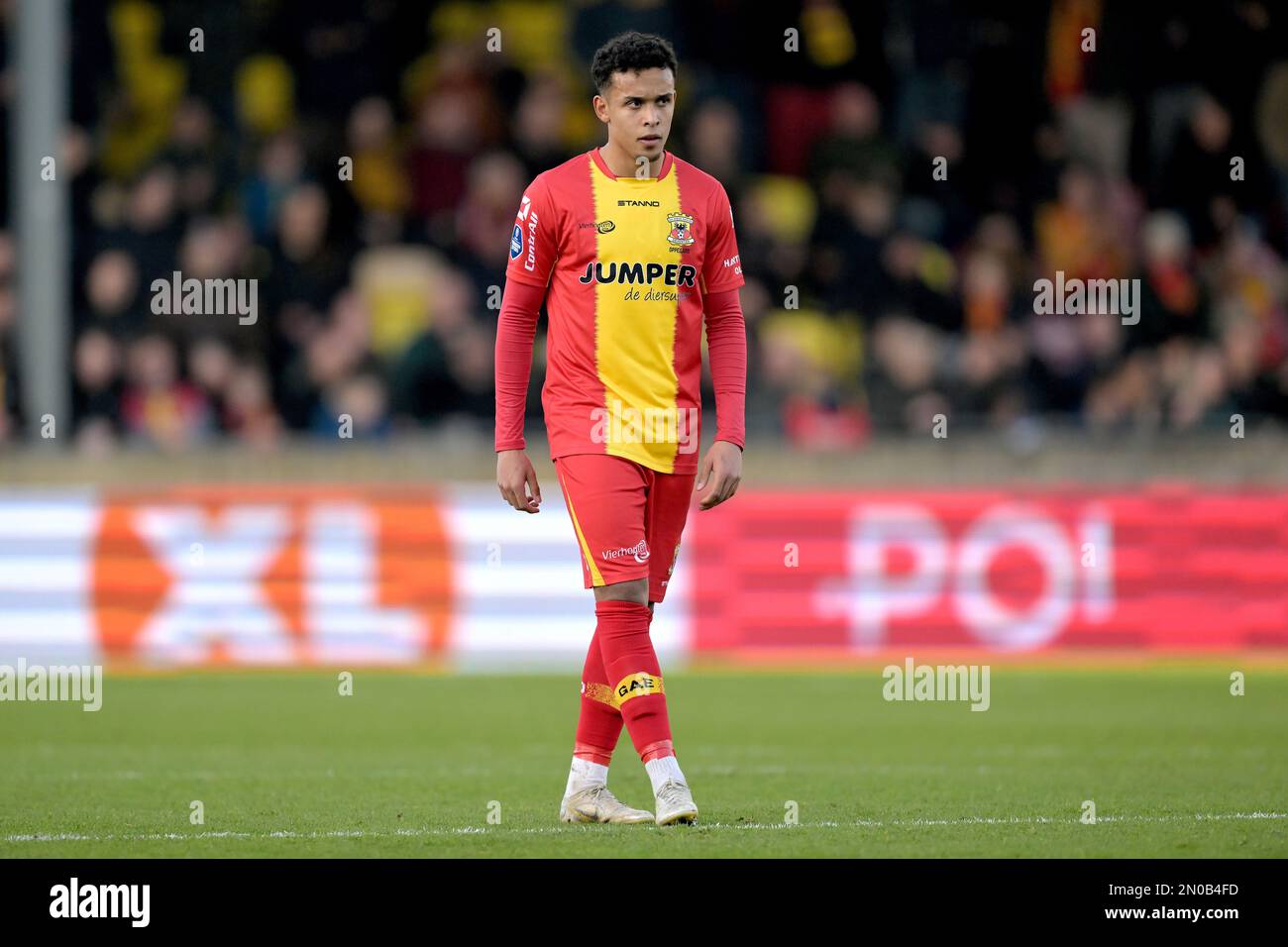 DEVENTER - Fredrik Oppegard of Go Ahead Eagles during the Dutch premier  league game between Go Ahead