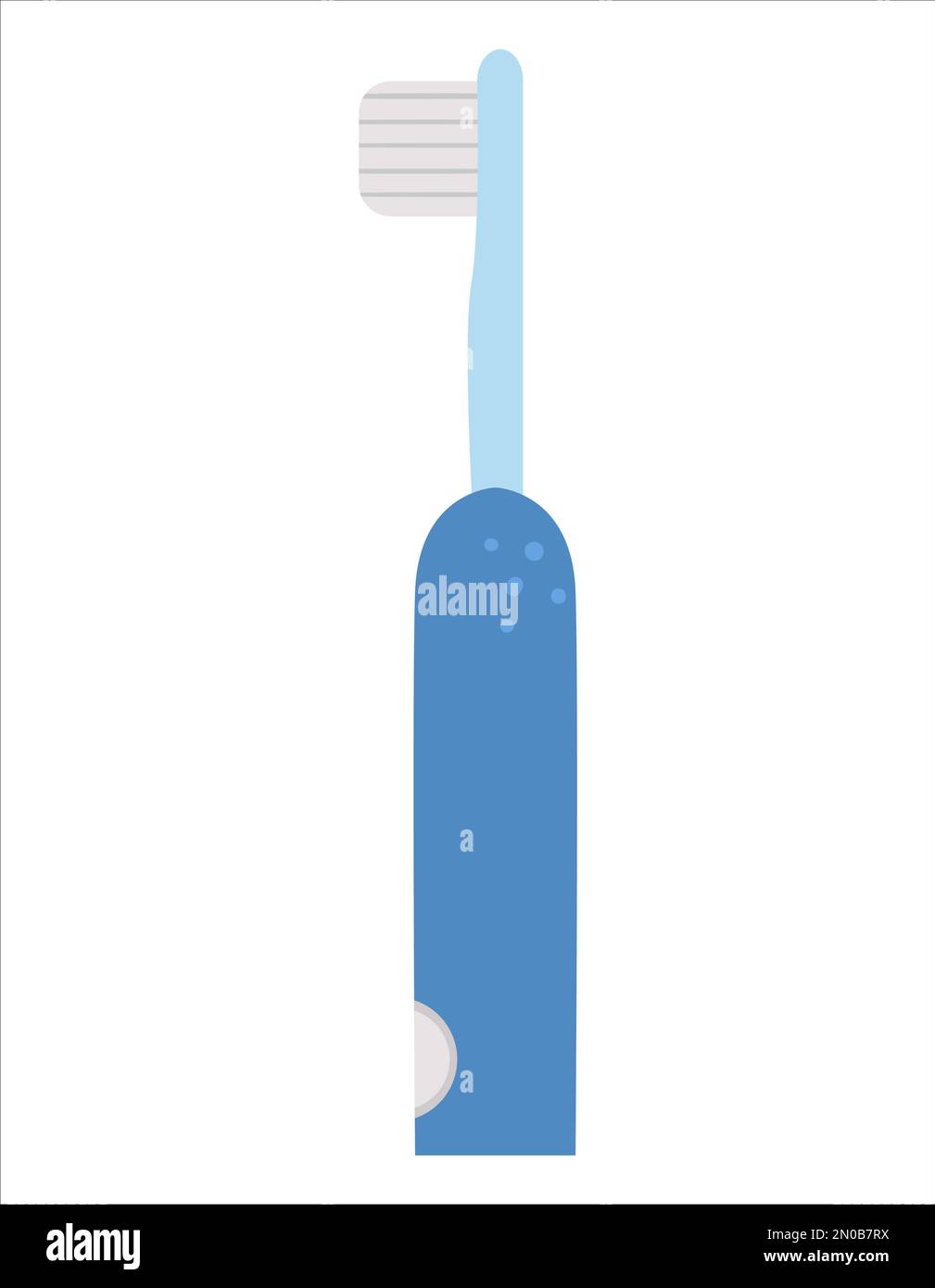 Electric toothbrush icon isolated on white background. Vector tooth ...