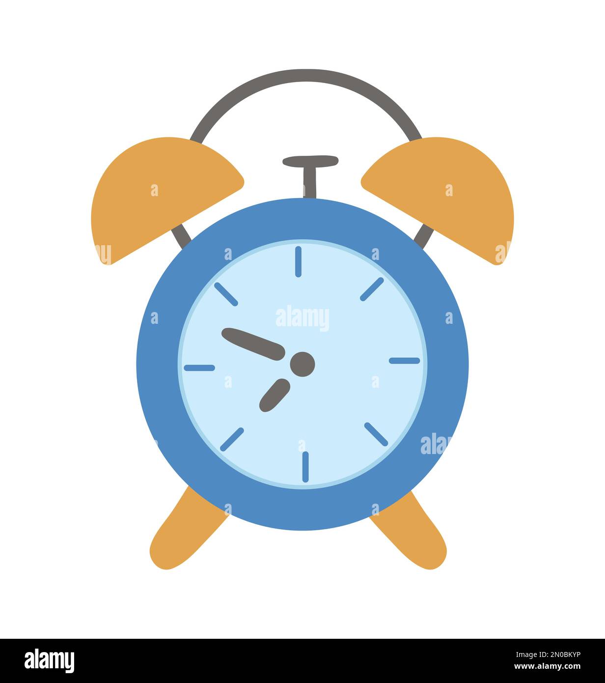 Vector alarm clock icon. Back to school educational clipart. Cute flat  style illustration. Learning, education, morning or timing concept Stock  Vector Image & Art - Alamy