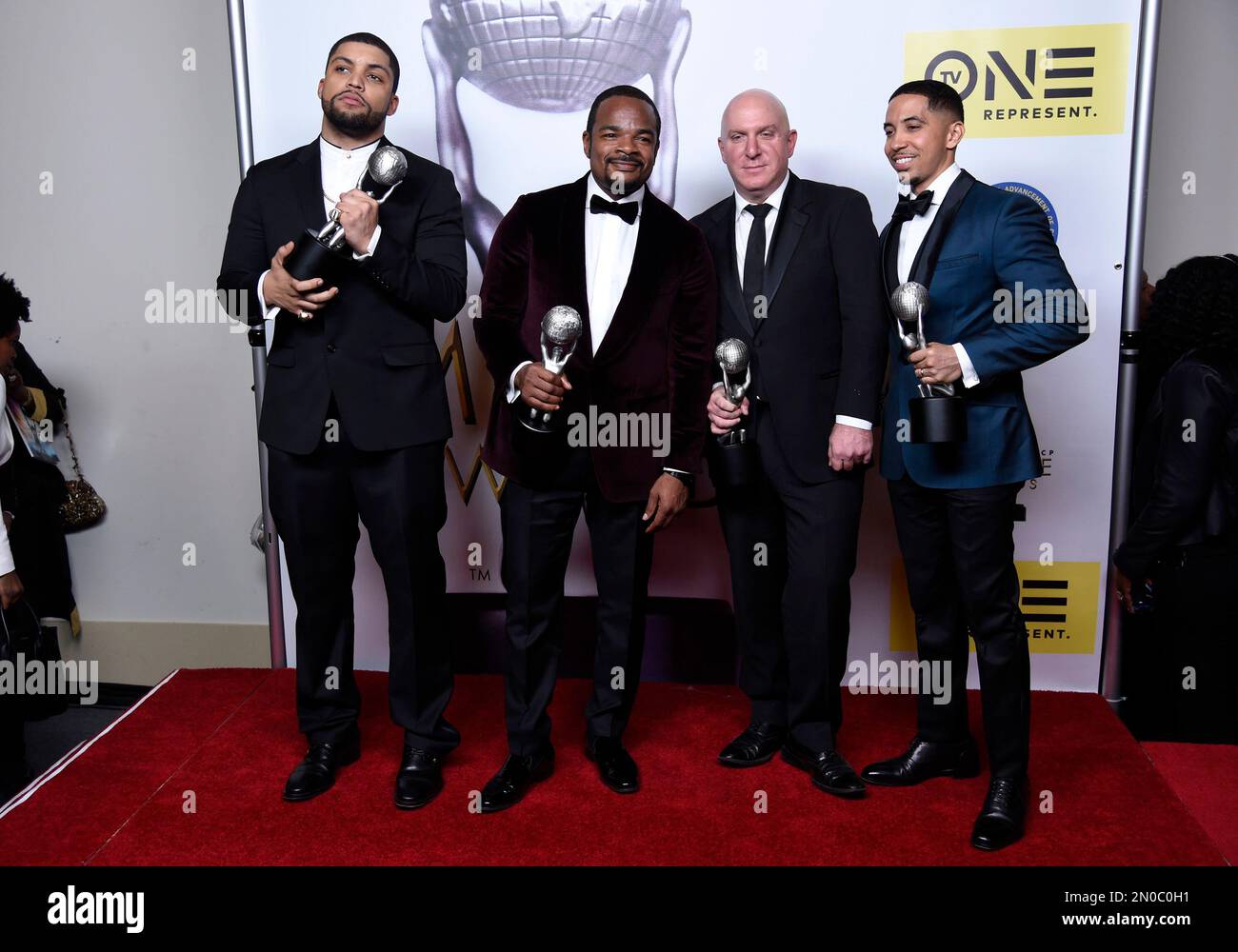 O'Shea Jackson Jr., from left, F. Gary Gray, winners of the award for(00)