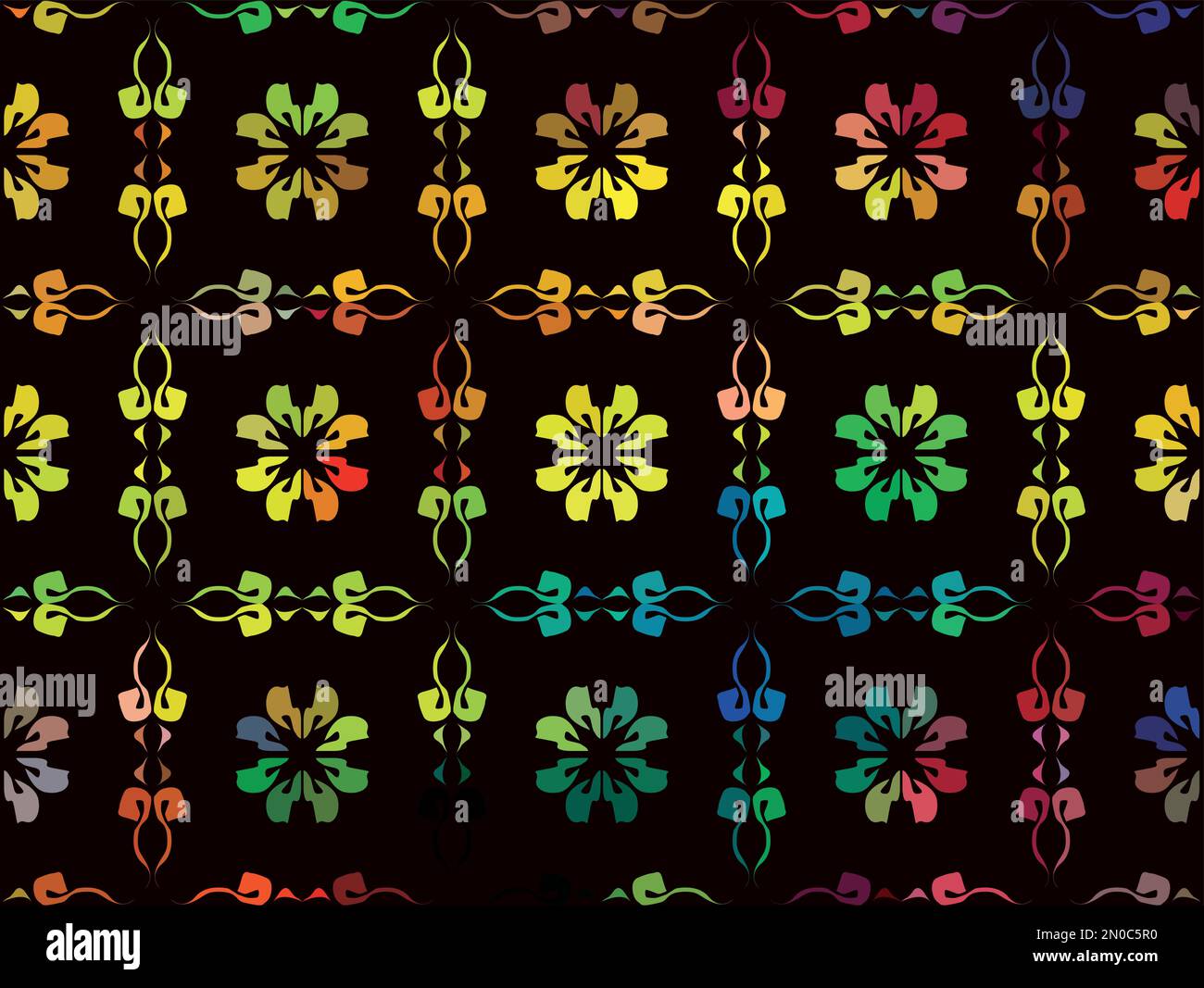 Motifs flowers Stock Vector Images - Alamy
