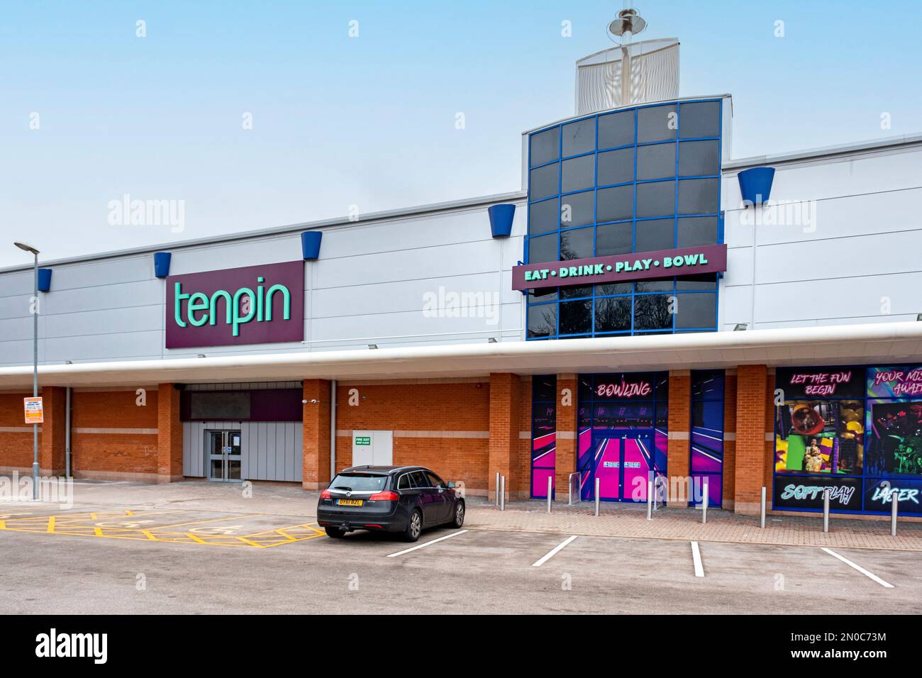 Tenpin bowling in Crewe Cheshire UK Stock Photo