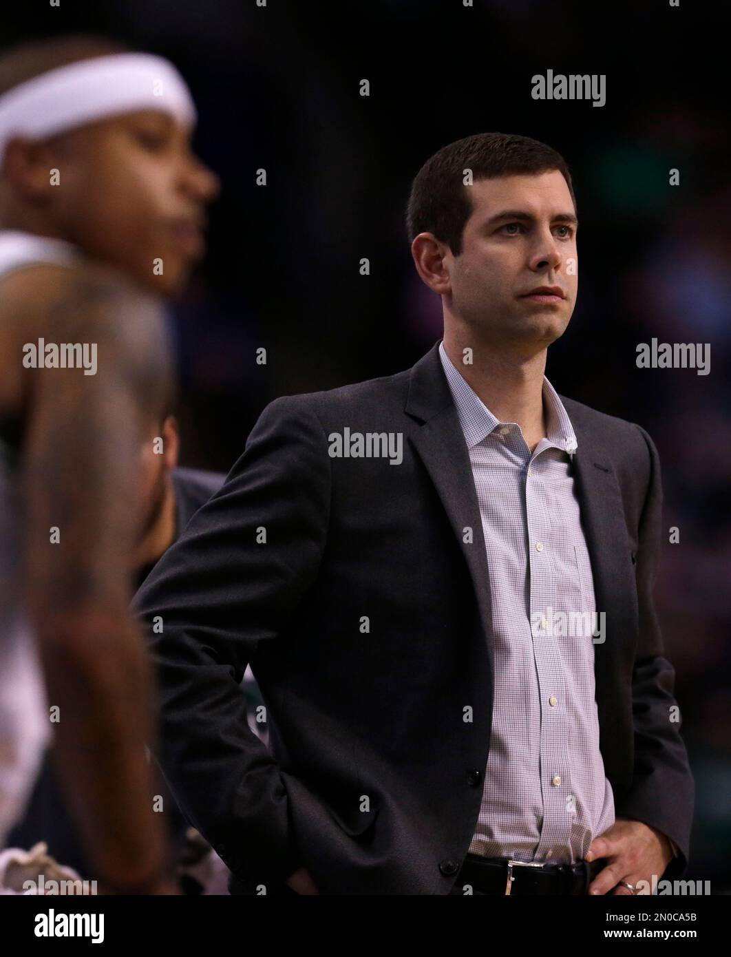 Boston Celtics head coach Brad - Boston Celtics Head Coach Brad Stevens During The First Quarter Of An Nba Basketball Game In Boston Wednesday Feb 3 2016 Ap Photocharles Krupa 2N0CA5B 