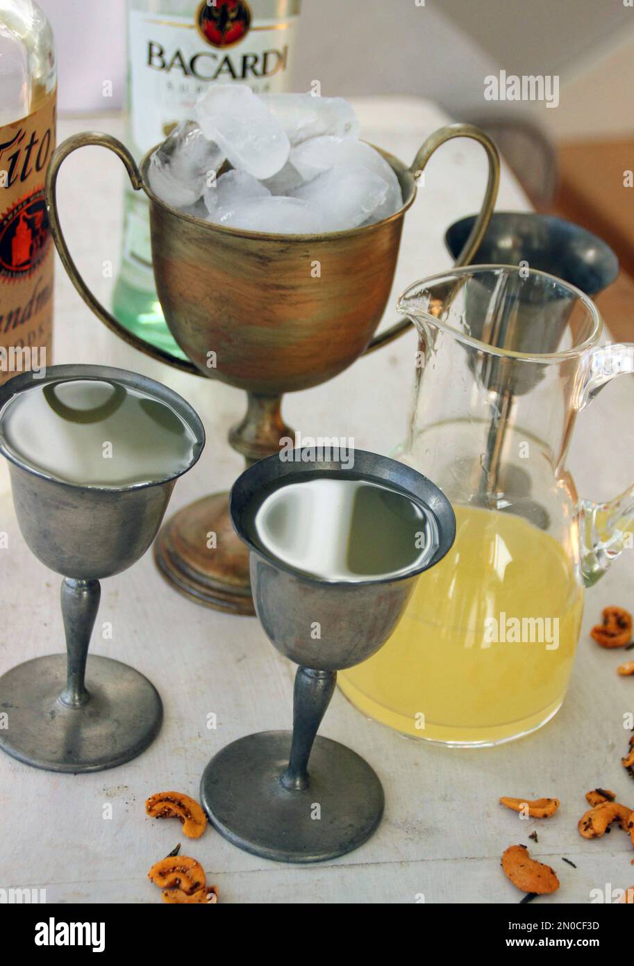 This Jan. 11, 2016 image shows a cocktail called a Monty Python and the ...