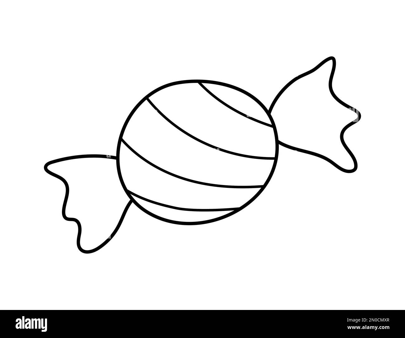 black and white candy clipart