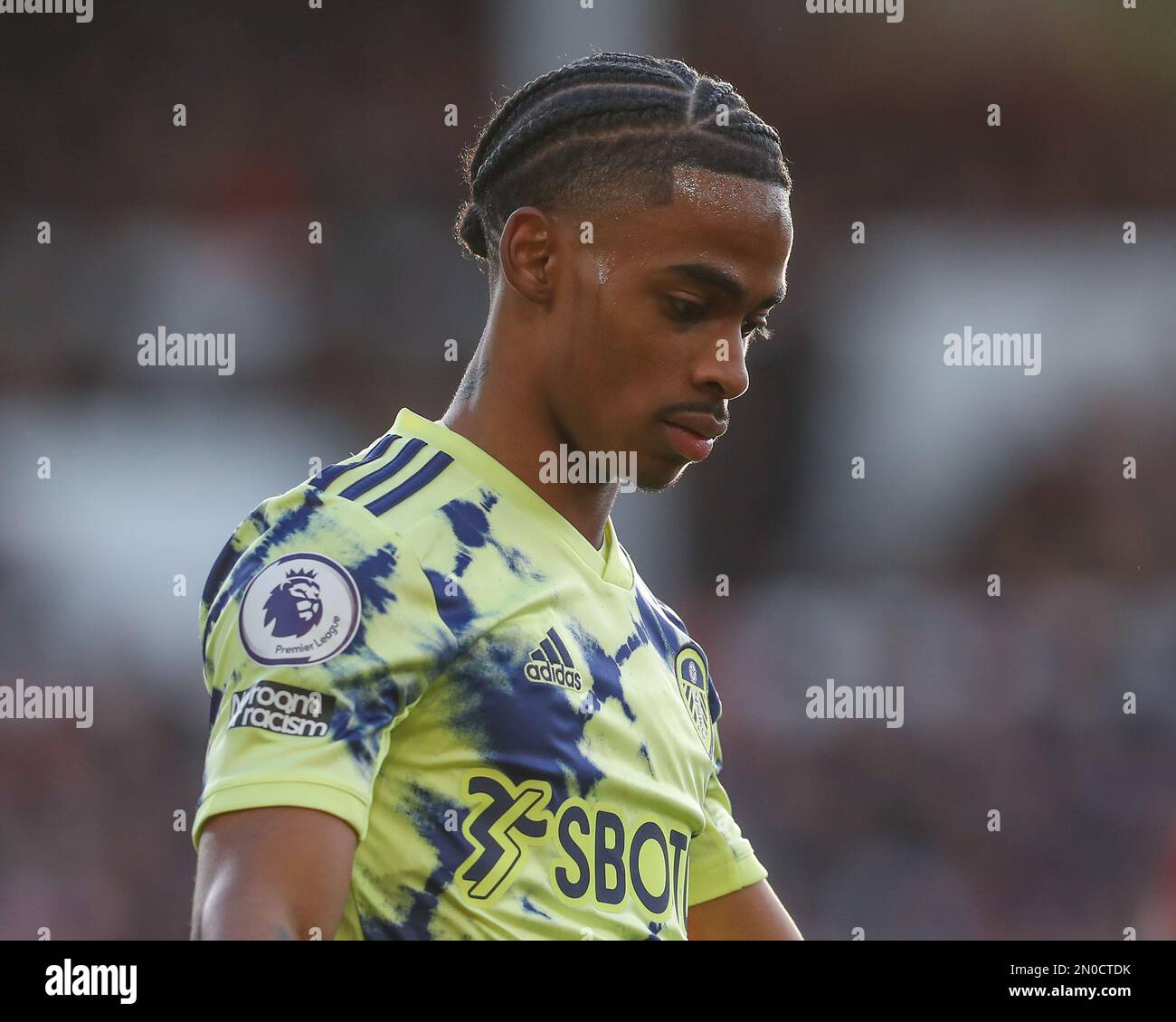 Crysencio Summerville 10 of Leeds United during the Premier League match Nottingham Forest vs