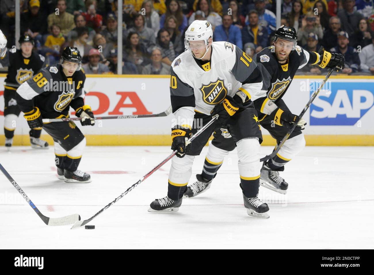Pacific Division forward Corey Perry (10), of the Anaheim Ducks, plays
