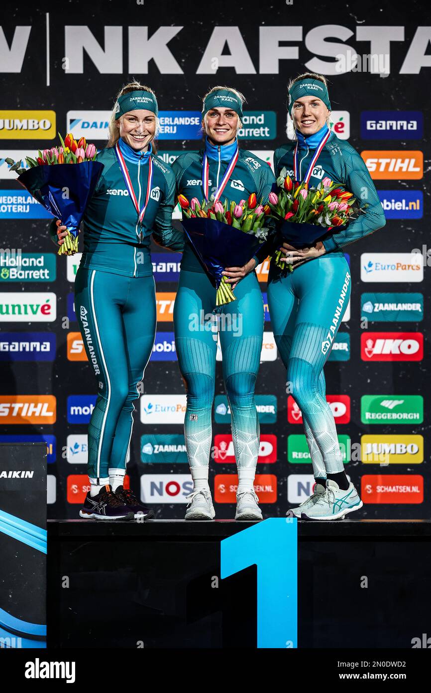 HERENVEEN (lr) Marijke Groenewoud (second), Irene Schouten (first