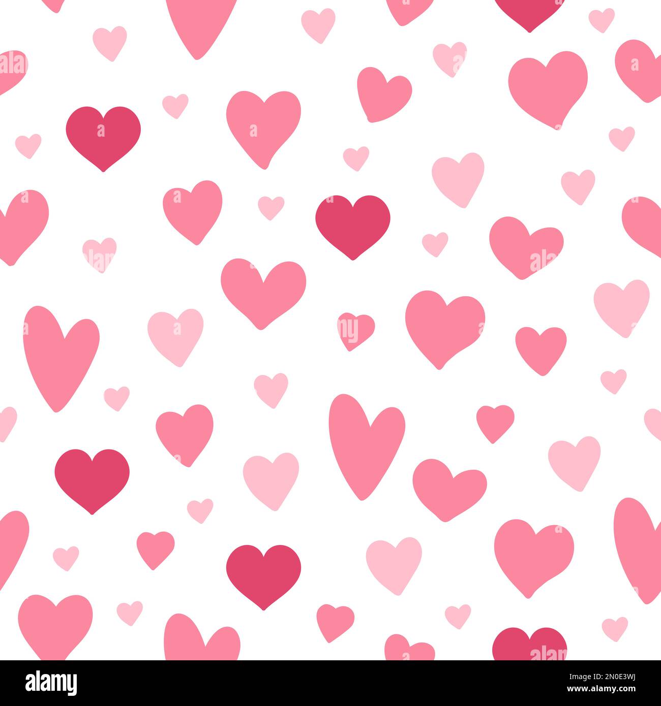 Vector Seamless Pattern With Little Hearts Repeating Background With Saint Valentines Day 8097