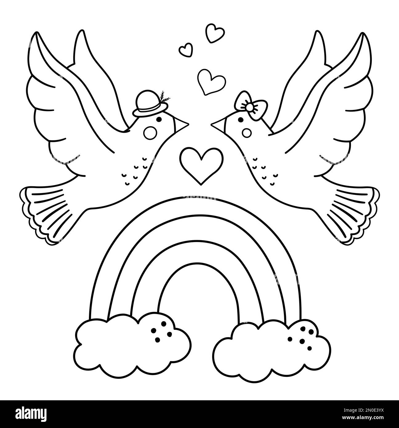 2 Turtle Doves Coloring Page 2-turtle-doves-coloring-page