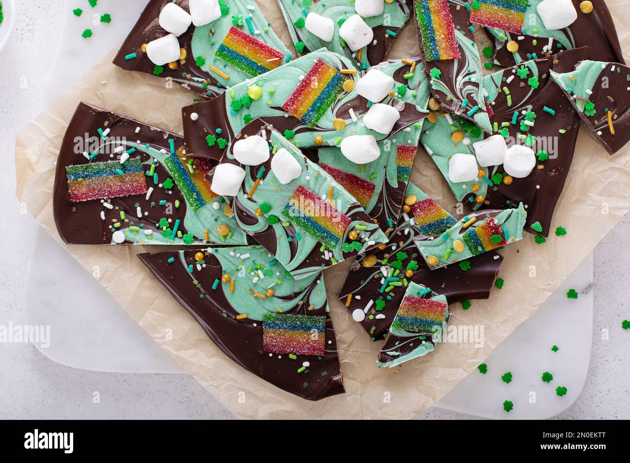 st patricks day chocolate cupcake