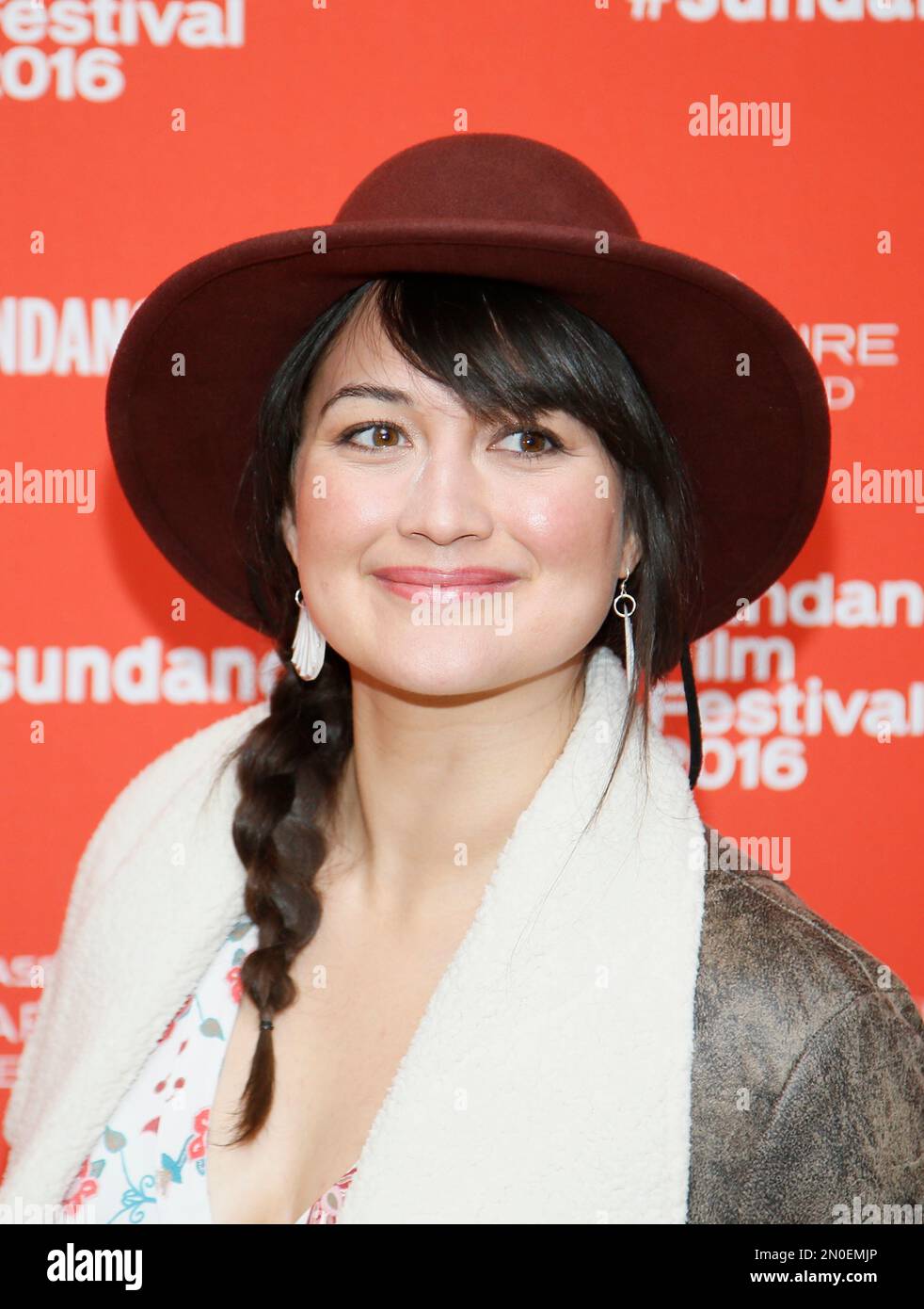 Actress Lily Gladstone poses at the premiere of "Certain Women" during