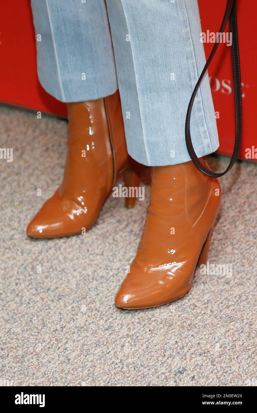 The shoes of actress Chloe Sevigny are see as she poses at the premiere of Love Friendship during the 2016 Sundance Film Festival on Saturday Jan. 23 2016 in Park City