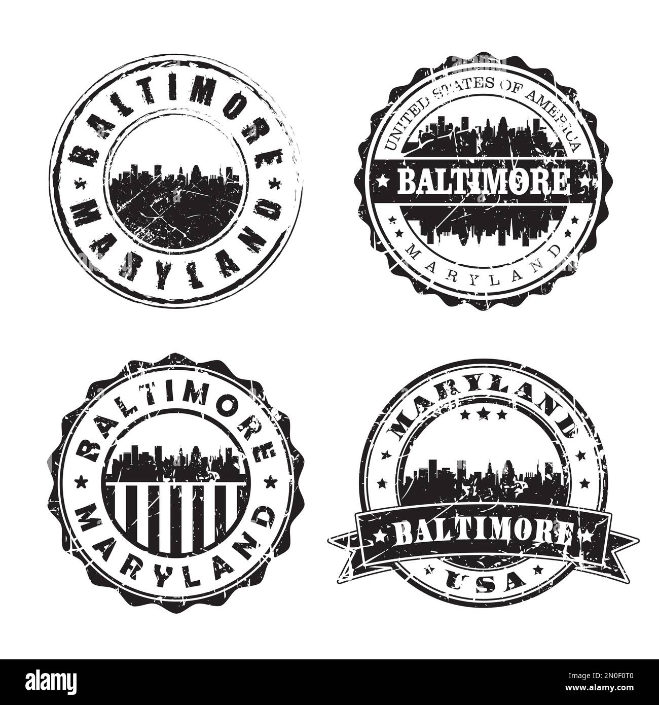 Usa tourist destination baltimore Stock Vector Images - Alamy