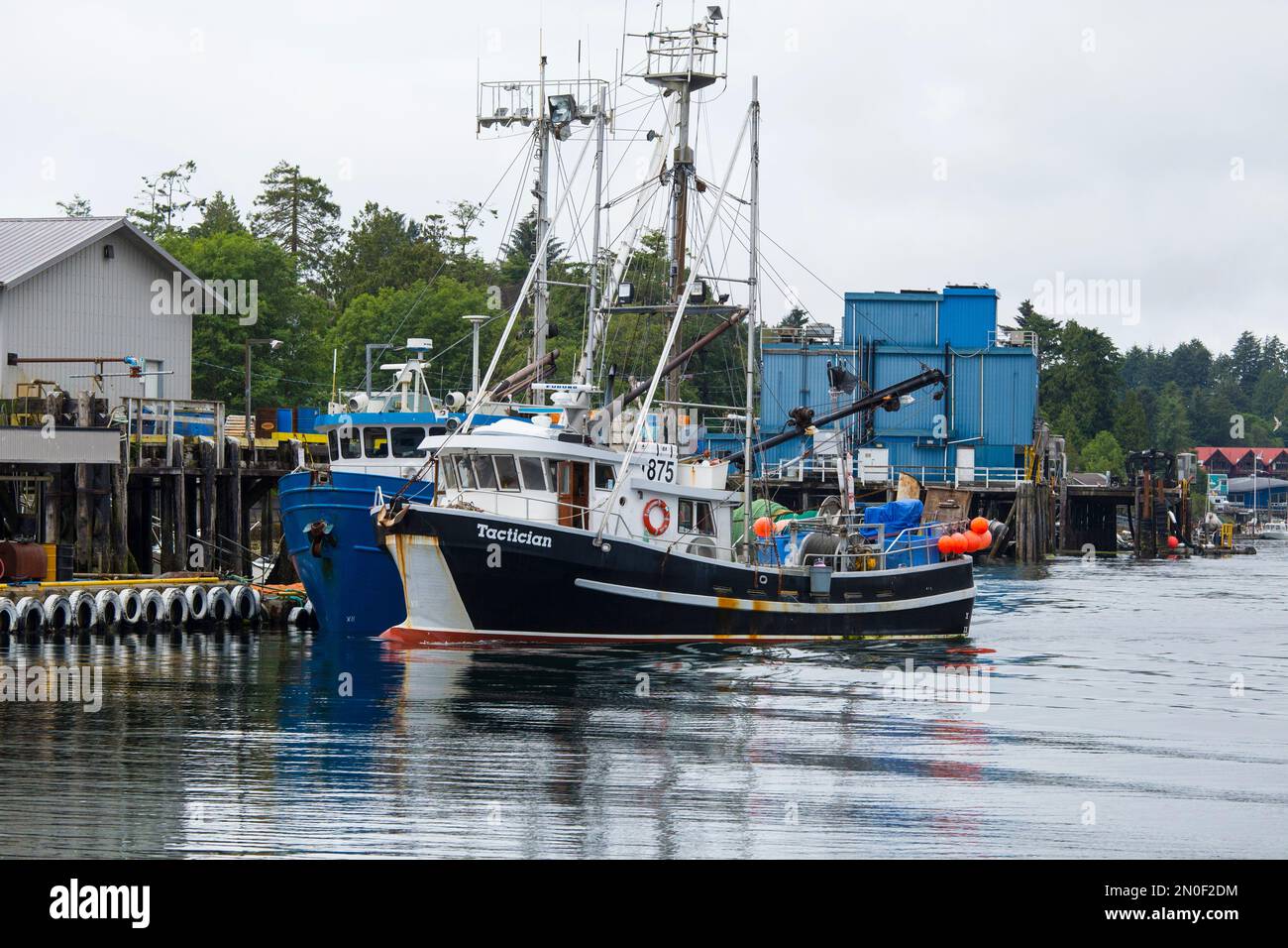 Fishing boat, Vancouver Island Stock Photo Alamy