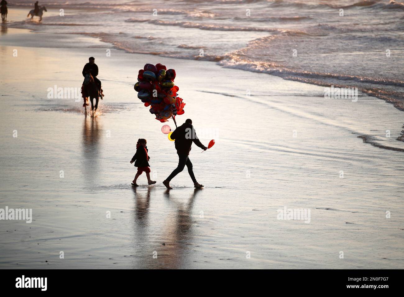 Girl with balloons in palestine hires stock photography and images Alamy