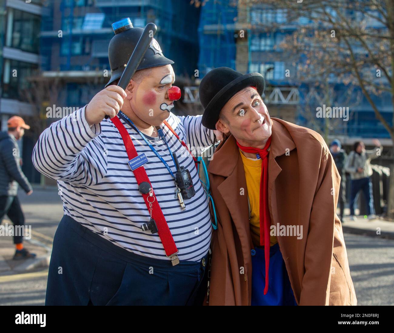 London, England, UK. 5th Feb, 2023. Clowns take part in the 73rd annual ...