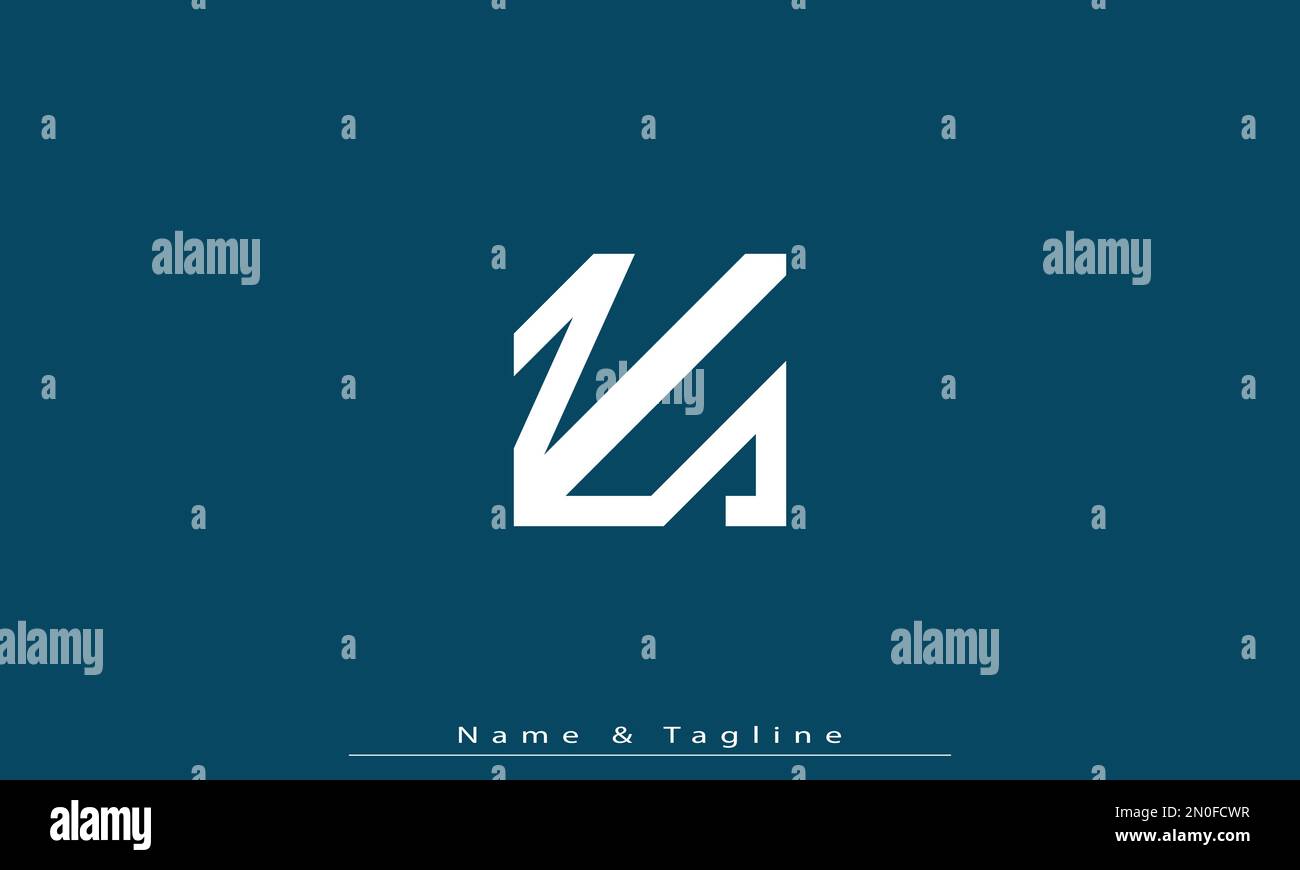 Alphabet letters Initials Monogram logo ZS , SZ Stock Vector
