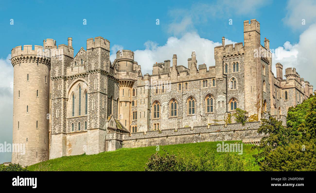 Arundel Castle in West Sussex, South East England. Stock Photo