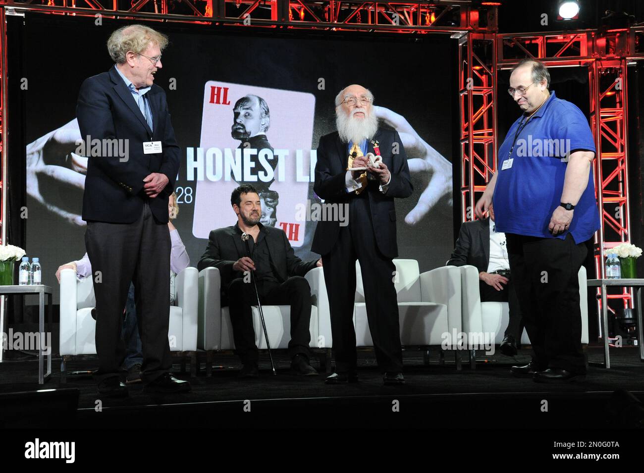Magician Randi Magician James Randi participates in the