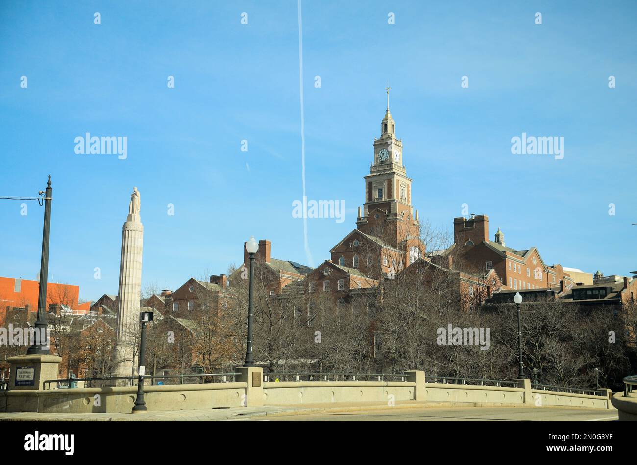 Rhode Island Providence Buildings City tall modern Stock Photo