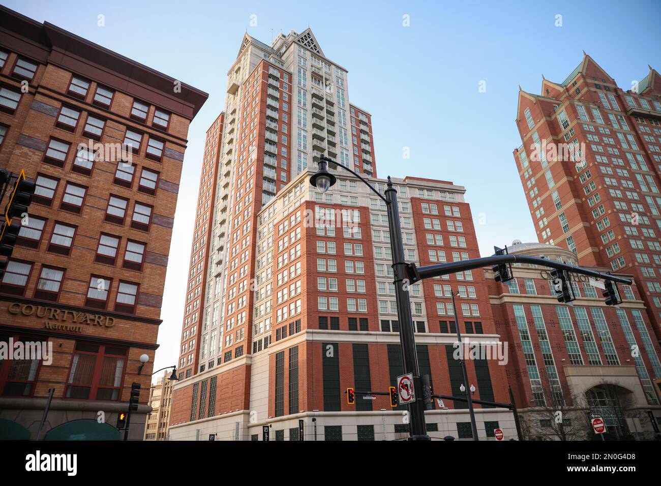Rhode Island Providence Buildings City tall modern Stock Photo