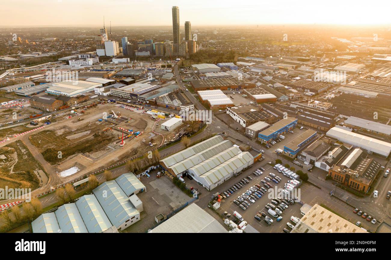 Park Royal towards North Acton, London Stock Photo Alamy