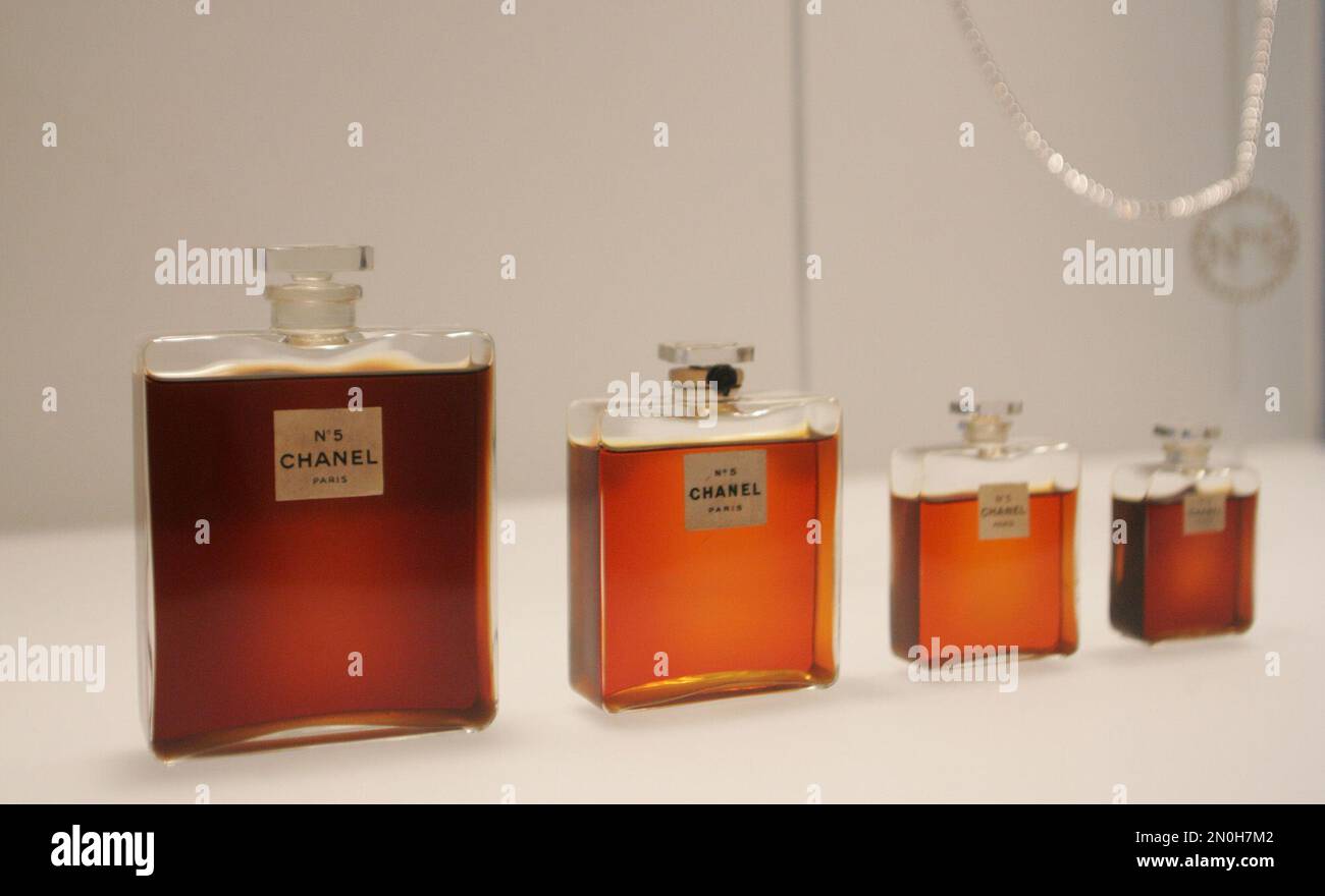 FILE - In this May 2, 2005 file photo, bottles of Chanel No. 5 perfume are  displayed at the Metropolitan Museum of Art's Costume Institute exhibit in  New York. Coco Channel hated