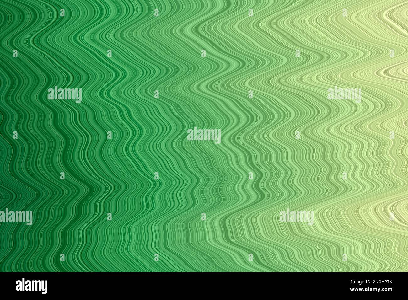 Artistic banner design. Abstract digital art in yellow green colors. Creative landscape cover page template. Stock Vector