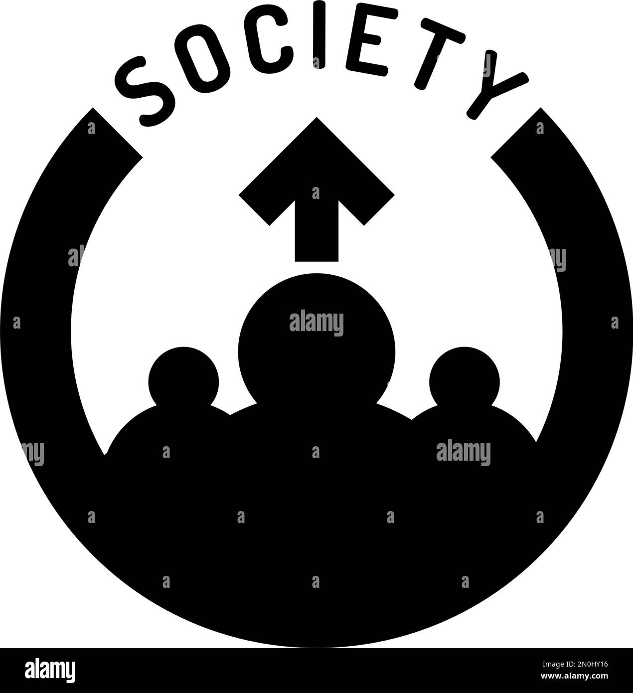 Society 5.0 icon. Human-centered association. Sustainable, inclusive 