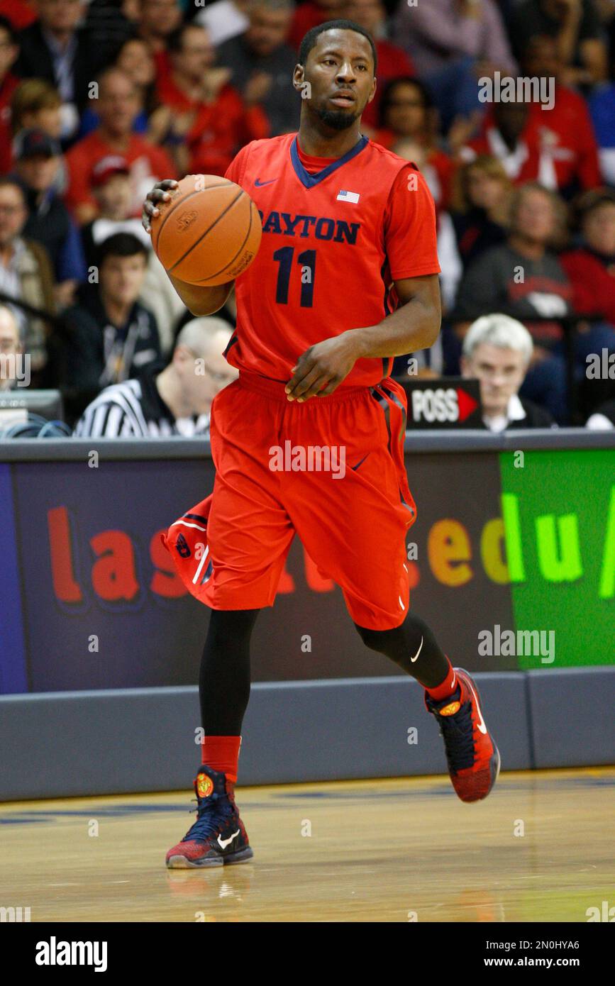 Dayton's Scoochie Smith in action during the first half an NCAA ...