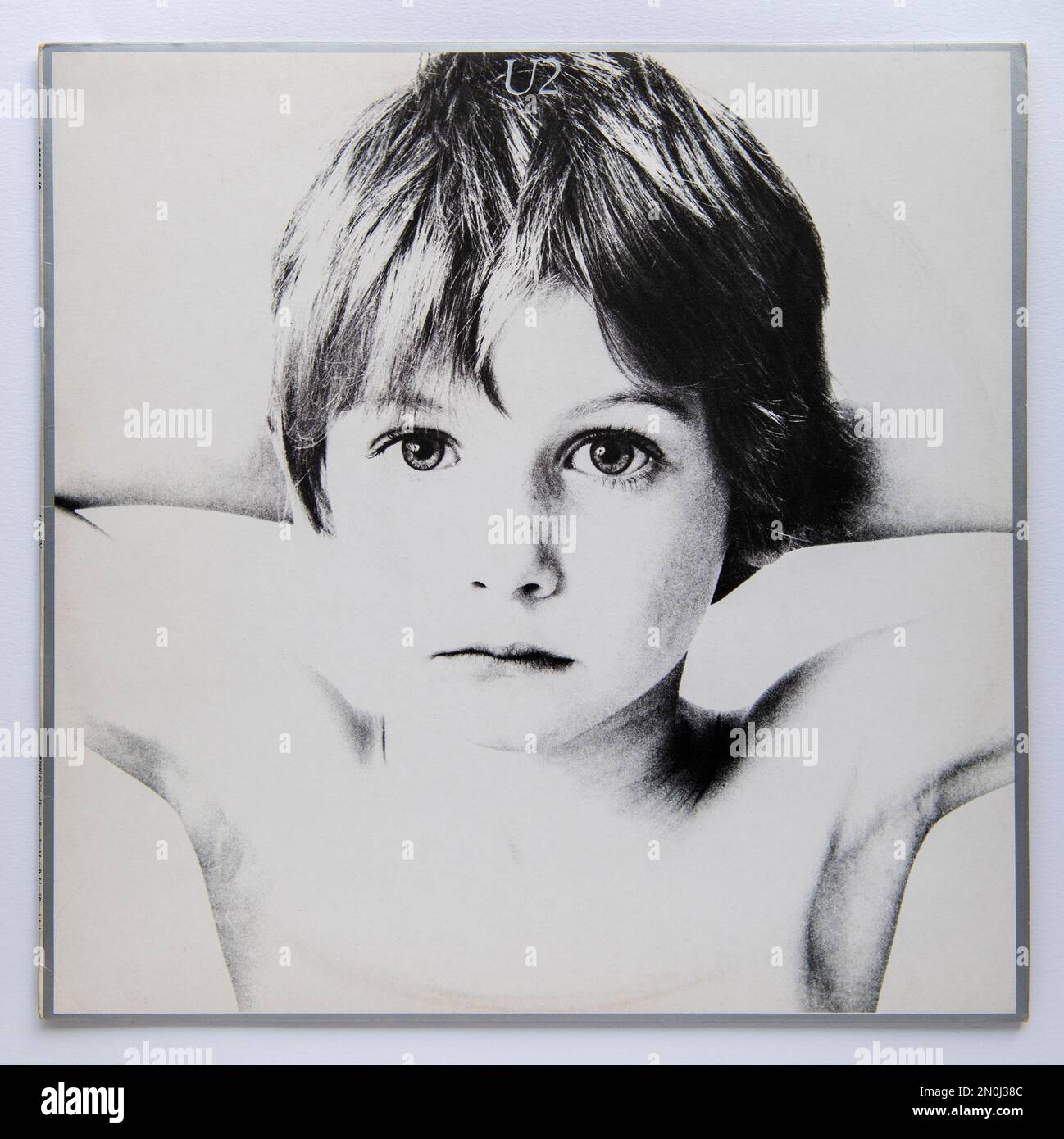 LP cover of Boy, the debut studio album by Irish rock band U2, which was released in 1980 Stock Photo