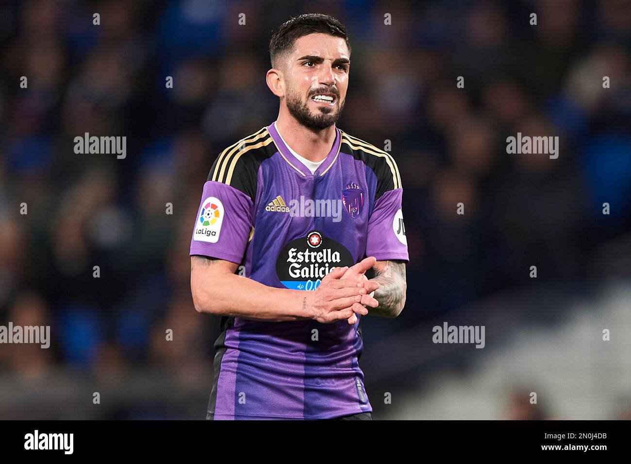 Ramon 'Monchu' of Real Valladolid CF during the La Liga match between Real Sociedad and Real Valladolid played at Reale Arena Stadium on February 5, in Spain. (Photo