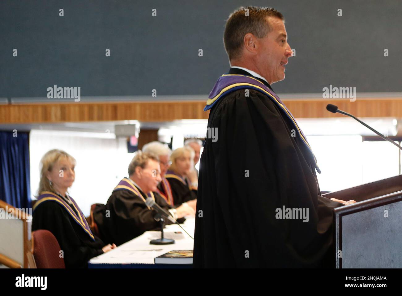 In this photo made on Thursday, Jan. 7, 2016, Pennsylvania Supreme