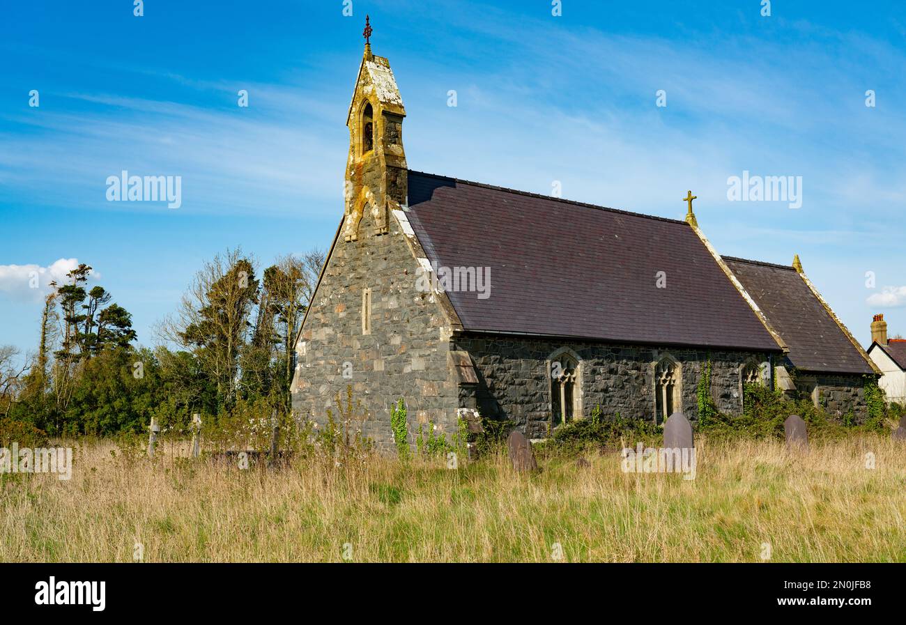 St Mary Magdelane's Church, Llanfaglan, Near Caernarfon, Gwynedd, North