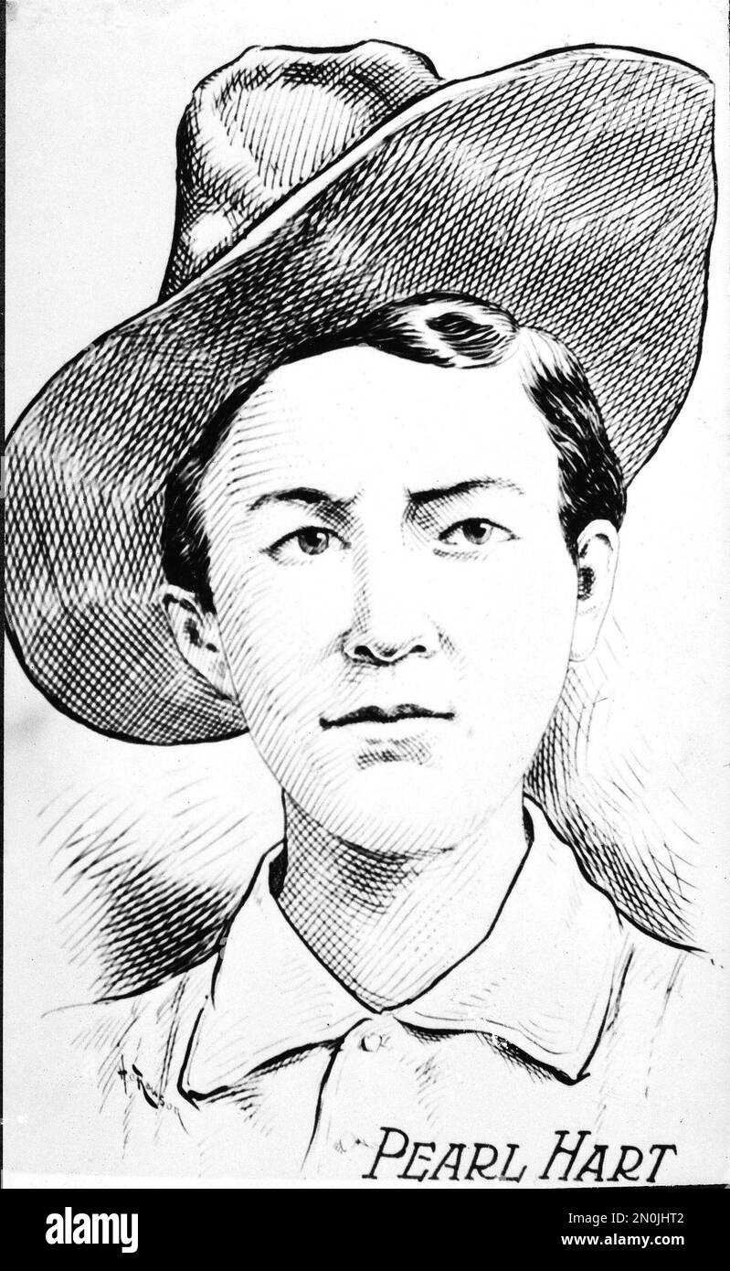 Gun moll of the Wild West Pearl Hart is pictured in an undated