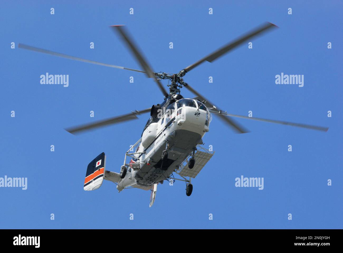 Chiba Prefecture, Japan - August 31, 2008: Akagi Helicopter Kamov Ka-32A11BC (JA6955) transport helicopter. Stock Photo