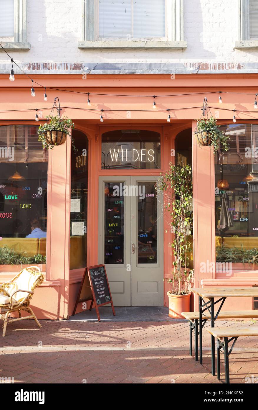 Wildes on Market Place in the fashionable old town in hip Margate,, in winter sunshine, on the north Kent coast, UK Stock Photo