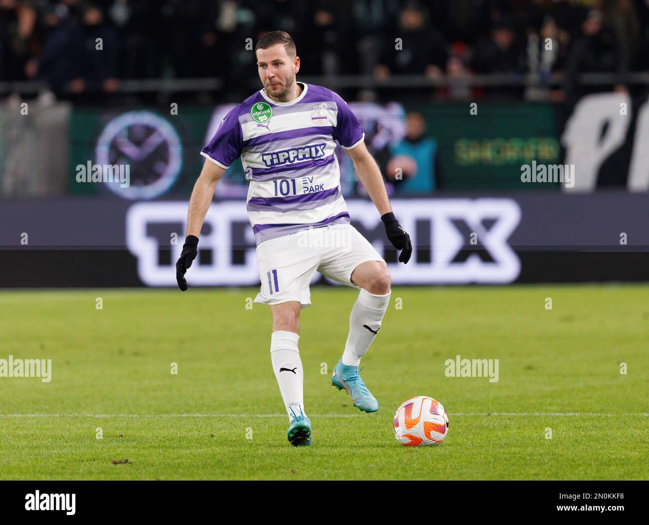 30.01.2022 Budapest(Hungary) FC Ujpest-FTC Ferencvarosi TC NB I league men  s football Yohan