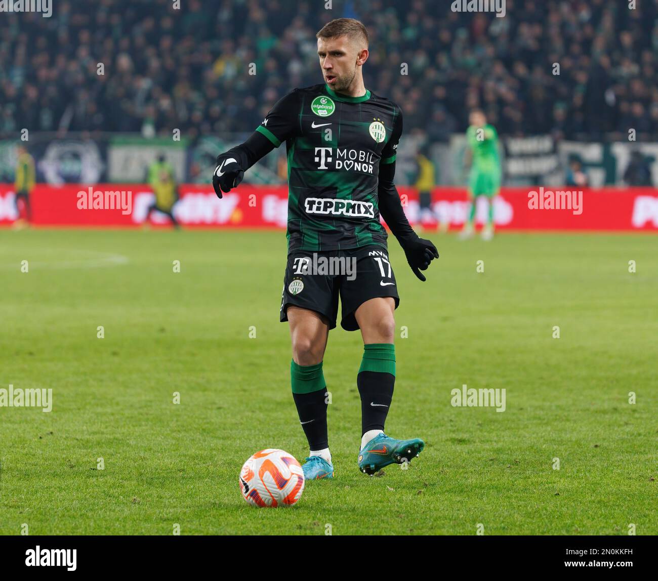 Anderson Esiti of Ferencvarosi TC, Mats Knoester of Ferencvarosi TC,  News Photo - Getty Images