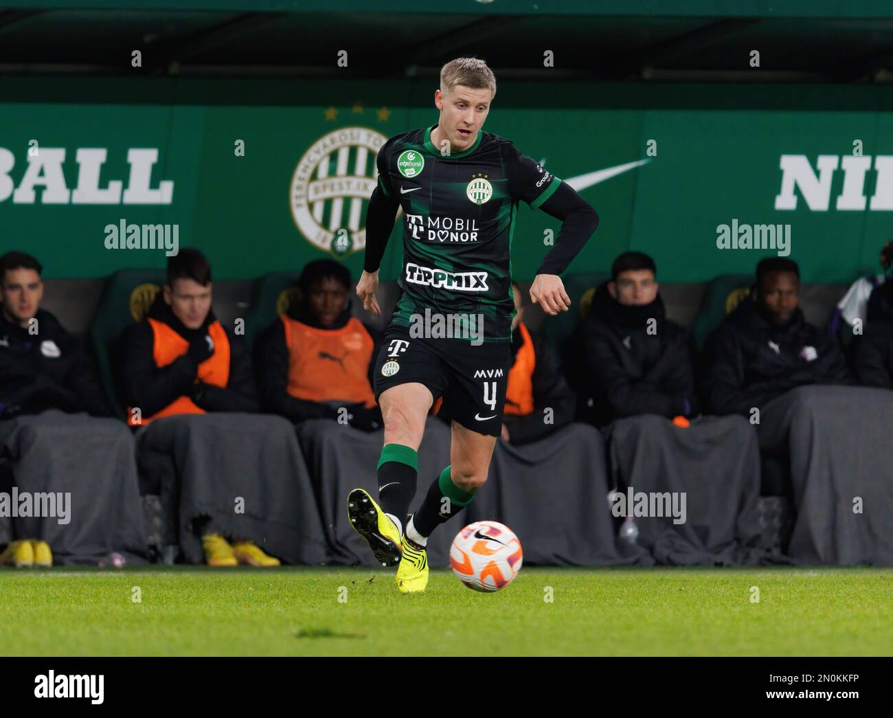 Anderson Esiti of Ferencvarosi TC, Mats Knoester of Ferencvarosi TC,  News Photo - Getty Images