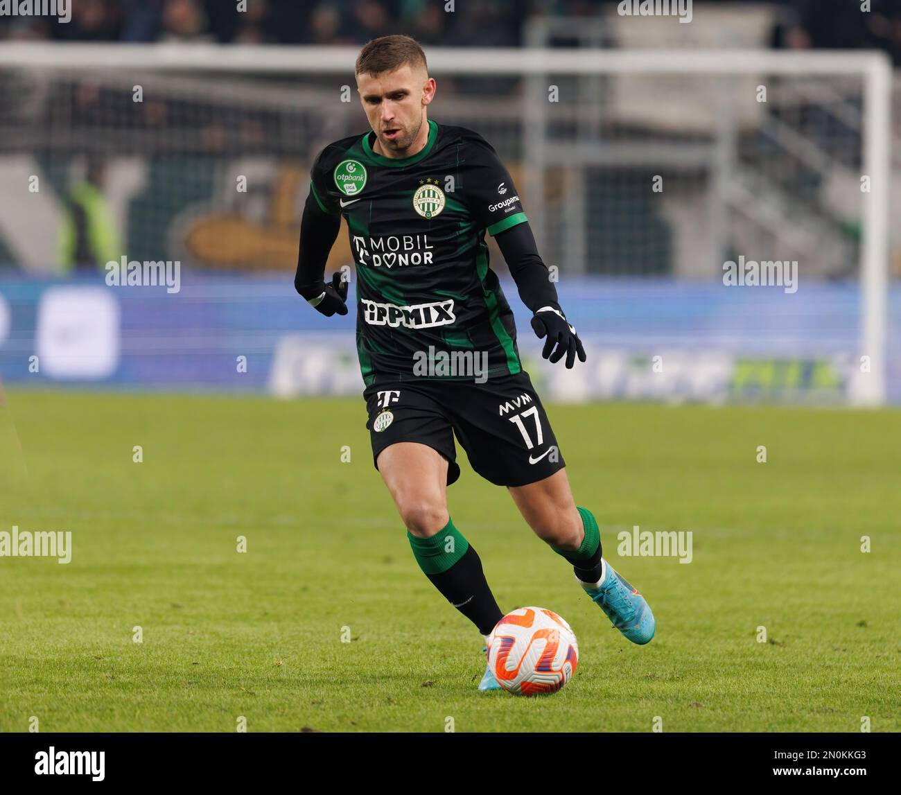 Amer Gojak of Ferencvarosi TC controls the ball during the Hungarian  News Photo - Getty Images