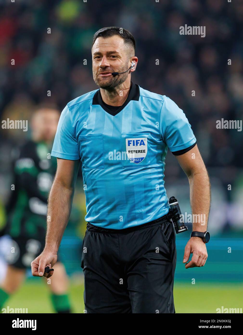 BUDAPEST, HUNGARY - FEBRUARY 5: Jose Marcos Marquinhos of Ferencvarosi TC  reacts during the Hungarian OTP Bank