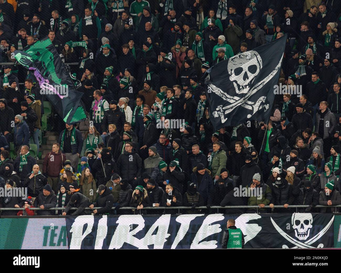 Anderson Esiti of Ferencvarosi TC, Mats Knoester of Ferencvarosi TC,  News Photo - Getty Images